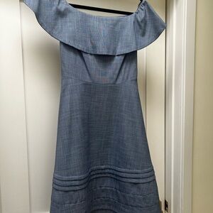 Banana Republic Off-Shoulder Denim Dress